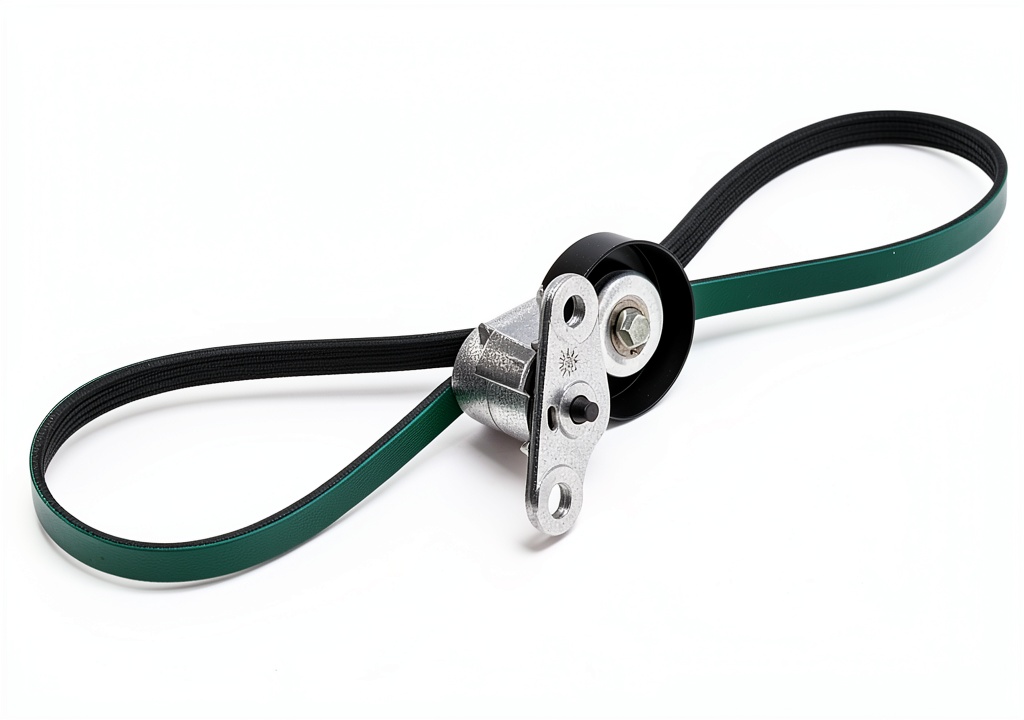 Installing ACDelco drive belt tensioner for automotive replacement on a wooden workbench