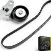 Dasbecan A/C Serpentine Drive Belt Tensioner Kit for Chevy GMC-0