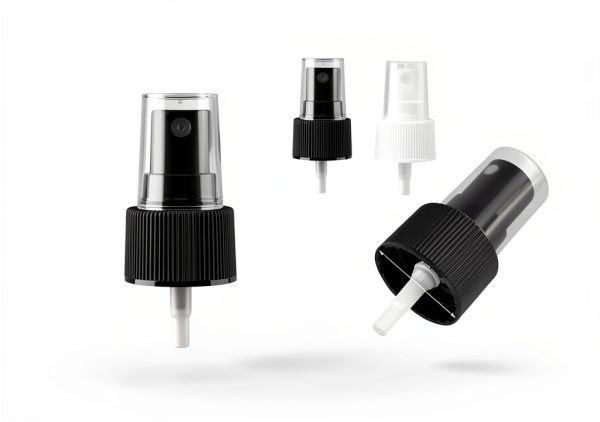 Spray Bottle Tops 10pcs Fine Mist Nozzle Caps by Equivira Black PP-1