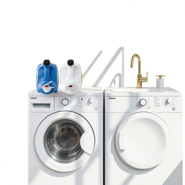 2 Pack Laundry Detergent Nozzle Switch Holder – Easy-Press Spout Opener, Drip-Free Detergent & Softener Dispenser Accessory, Fits Most Bottles-4