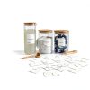 IVIZA Glass Laundry Detergent Dispenser Bamboo Lid-3