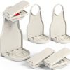 4 Pack Laundry Detergent Dispenser Cup Holder Nozzle Button Tight on Laundry Bottle Spouts Effort Saving Switch No Leaks or Mess with Detergent Drip Catcher Washroom Organization-0