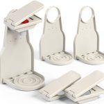4 Pack Laundry Detergent Dispenser Cup Holder Nozzle Button Tight on Laundry Bottle Spouts Effort Saving Switch No Leaks or Mess with Detergent Drip Catcher Washroom Organization-0