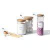 IVIZA Glass Laundry Detergent Dispenser Bamboo Lid-6