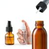 Spray Bottle Tops 10pcs Fine Mist Nozzle Caps by Equivira Black PP-5