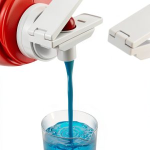 2 Pack Laundry Detergent Nozzle Switch Holder – Easy-Press Spout Opener, Drip-Free Detergent & Softener Dispenser Accessory, Fits Most Bottles-0