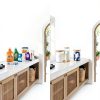 IVIZA Glass Laundry Detergent Dispenser Bamboo Lid-4