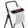 WypAll Jumbo Roll Wiper Dispenser Kimberly Clark Portable Black Floor-1