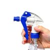 Heavy Duty 32oz Plastic Spray Bottles Heluva Green 4 Pack Nozzle-4