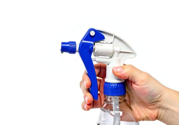 Heavy Duty 32oz Plastic Spray Bottles Heluva Green 4 Pack Nozzle-4