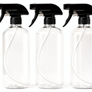 EPAuto Heavy Duty Chemical Resistant Spray Bottles 16oz Clear 3 Pack-0
