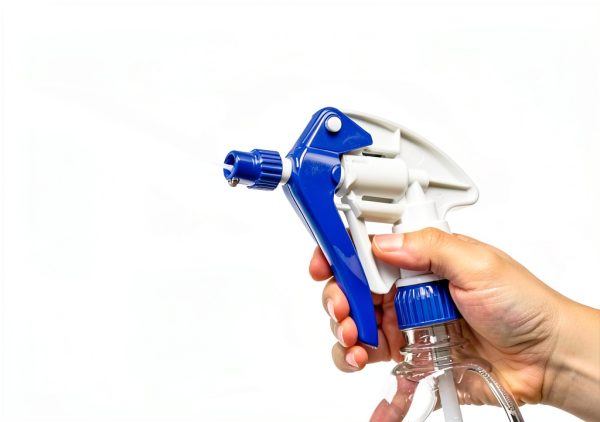 Heluva Green Spray Bottle Nozzle Replacement, Bottle Tops Only - Sprayer Nozzle Triggers for Heavy Duty, Commercial, Home Cleaning Solutions - Fits 8,16,24,32 oz Plastic & Glass Bottles, Blue 3 pack-7