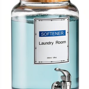 Laundry Detergent Dispenser,1 Gallon Glass Liquid Laundry Detergent Dispenser,for Bleach, Fabric Softener,Laundry Soap Dispenser,for Laundry Room Organization and Storage-0