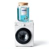 Laundry Detergent Dispenser,1 Gallon Glass Liquid Laundry Detergent Dispenser,for Bleach, Fabric Softener,Laundry Soap Dispenser,for Laundry Room Organization and Storage-1