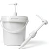 5 Gallon Pump Dispenser PERMINKS White Plastic Dispenser for Shampoo-1