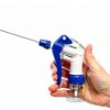 Heluva Green Spray Bottle Nozzle Replacement, Bottle Tops Only - Sprayer Nozzle Triggers for Heavy Duty, Commercial, Home Cleaning Solutions - Fits 8,16,24,32 oz Plastic & Glass Bottles, Blue 3 pack-6